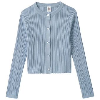Mädchen Strickjacke mit Knopfleiste
