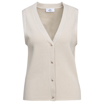 Damen Strickweste unifarben