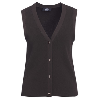 Damen Strickweste unifarben