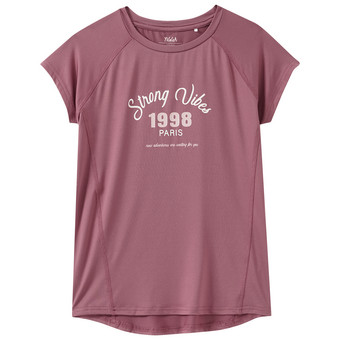 Mädchen Sport-T-Shirt mit Text-Motiv