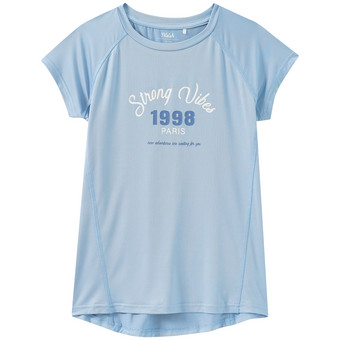 Mädchen Sport-T-Shirt mit Text-Motiv