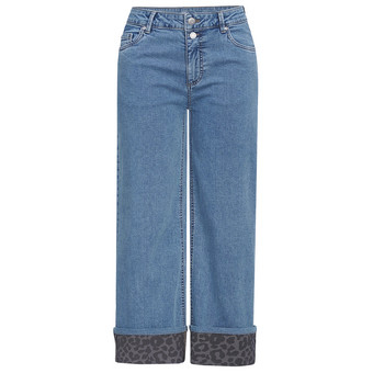Damen Straight-Relaxed-Jeans mit Five-Pockets