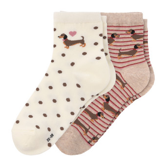2 Paar Damen Socken mit Bio-Baumwolle