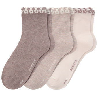 3 paar damessokken met viscose