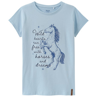 Mädchen T-Shirt mit Pferde-Motiv