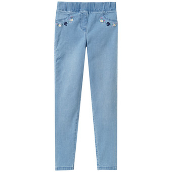 Mädchen Jeggings mit Stickerei