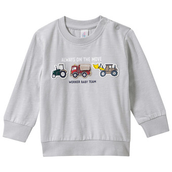 Baby Langarmshirt mit Fahrzeug-Motiven