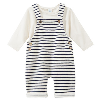 Newborn Set aus Langarmshirt und Latzhose