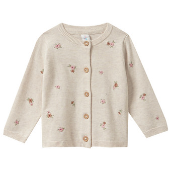 Baby Strickjacke mit Stickerei