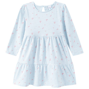  Baby Langarmkleid mit Allover- Muster