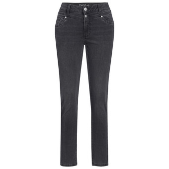 Damen Slim-Jeans mit zwei Knöpfen
