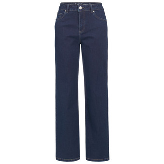 Damen Straight-Relaxed-Jeans in Raw-Denim