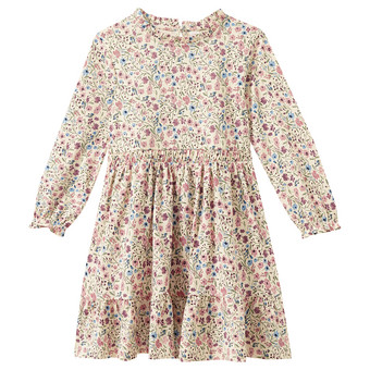 Mädchen Kleid mit Blumen-Allover