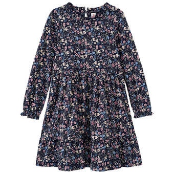 Mädchen Kleid mit Blumen-Allover