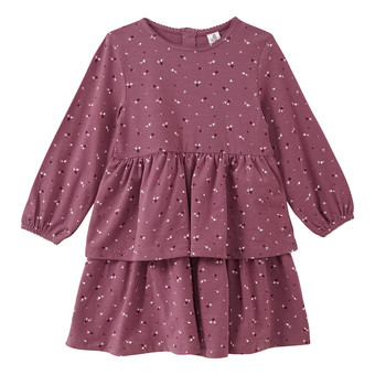 Mädchen Kleid mit Blümchen-Allover