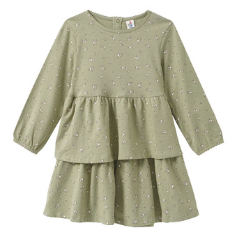 Mädchen Kleid mit Blümchen-Allover