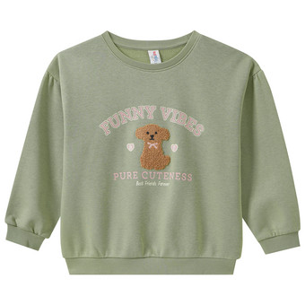 Mädchen Sweatshirt mit Bären-Print 