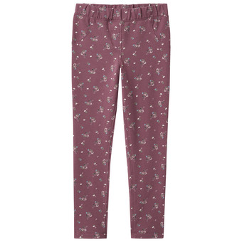 Mädchen Sweat-Leggings mit Blumen-Allover