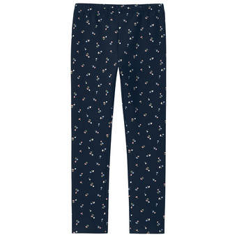 Mädchen Sweat-Leggings mit Blumen-Allover