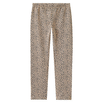 Mädchen Sweatleggings mit Leo-Muster