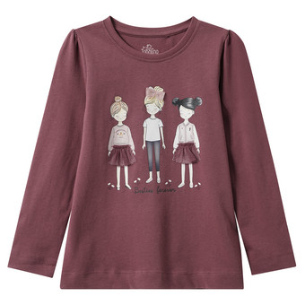 Mädchen Langarmshirt mit Print