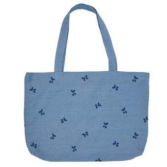 Damen Shopper mit Allover-Stickerei