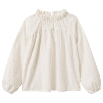 Mädchen Bluse mit Stickerei