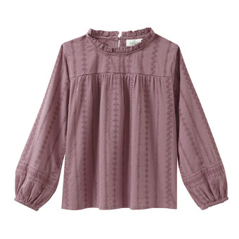 Mädchen Bluse mit Stickerei