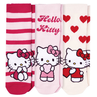 3 Paar Hello Kitty Socken im Set
