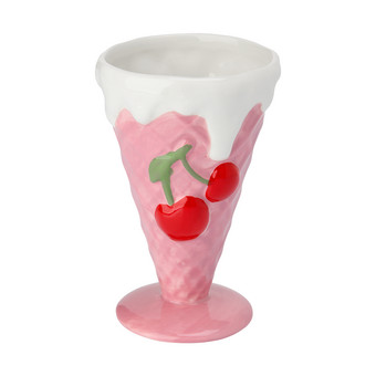 Eisbecher mit Kirsch-Motiv