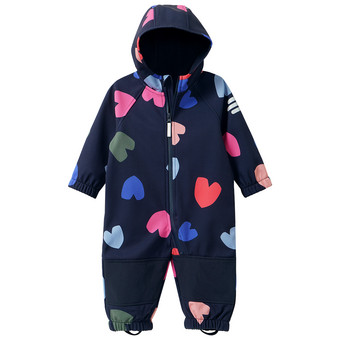 Baby Softshelloverall mit Allover-Print