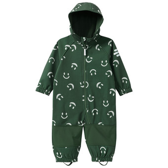Baby Softshelloverall mit Allover-Print