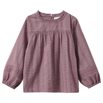 Bluse Bluse mit Stickerei