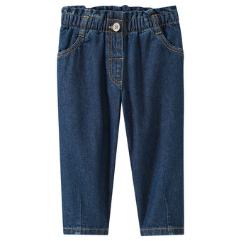 Baby Paperbag-Jeans mit Used-Waschung