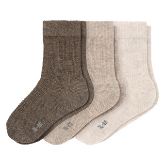 3 Paar Baby Socken mit Ajour-Muster