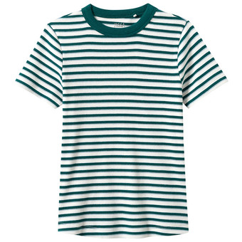 Mädchen T-Shirt mit Rippstruktur
