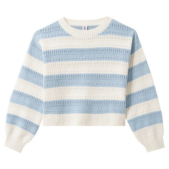 Mädchen Pullover mit Blockstreifen