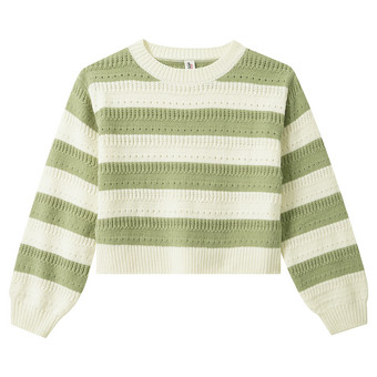 Mädchen Pullover mit Blockstreifen