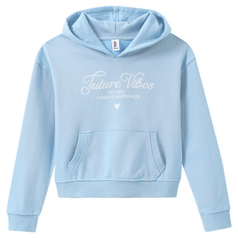 Meisjes hoodie met borduursel