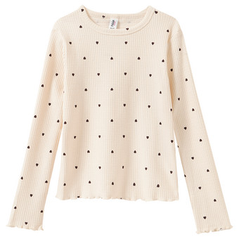 Mädchen Langarmshirt mit Struktur