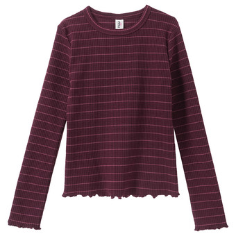 Mädchen Langarmshirt mit Struktur
