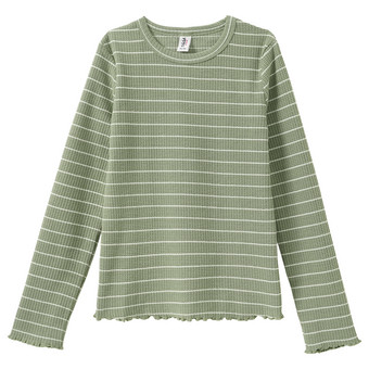 Mädchen Langarmshirt mit Struktur