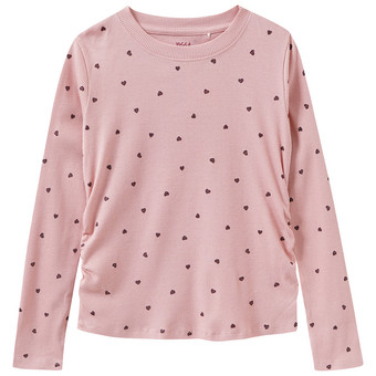 Mädchen Langarmshirt mit Allover-Print