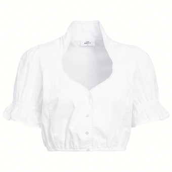 Damen Dirndl-Bluse mit Spitze