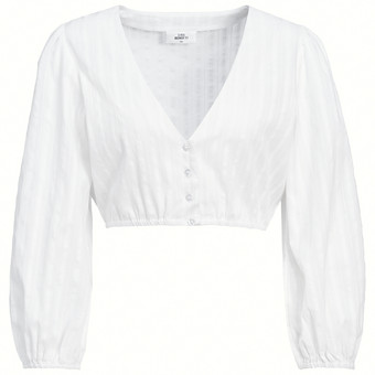 Damen Dirndl-Bluse unifarben