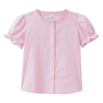 Mädchen Trachtenbluse mit Rüschendetails