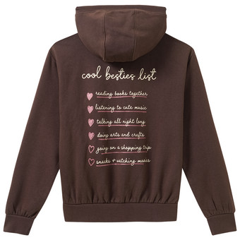 Mädchen Sweat-Hoodie mit Text-Applikation