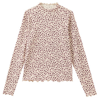 Mädchen Langarmshirt mit Leo-Muster