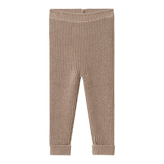 Gebreide babybroek met ribbelstructuur