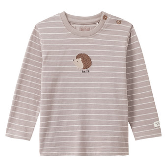 Baby Langarmshirt mit Igel-Motiv